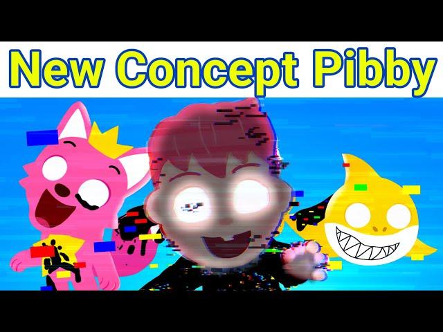 Friday night funky' Vs Pinkfong. Baby shark. and Babyfinn, Pibby Glitch Leaks (FNF/Mod/Pibby)