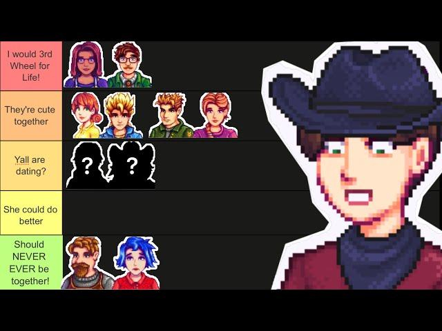 Ranking Stardew Valley Couples