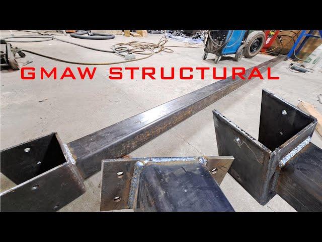 MIG GMAW Structural Welding Post With Base Plate Fabrication