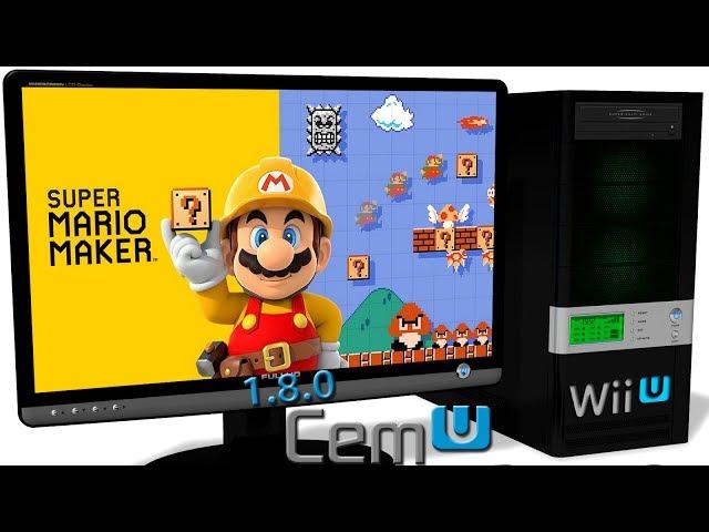 CEMU 1.8.0b Wii U Emulator - Super Mario Maker (2015). Ingame. Test #4