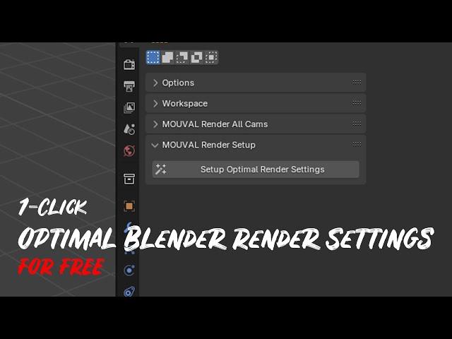 1-Click Optimal Blender Render Settings | FOR FREE