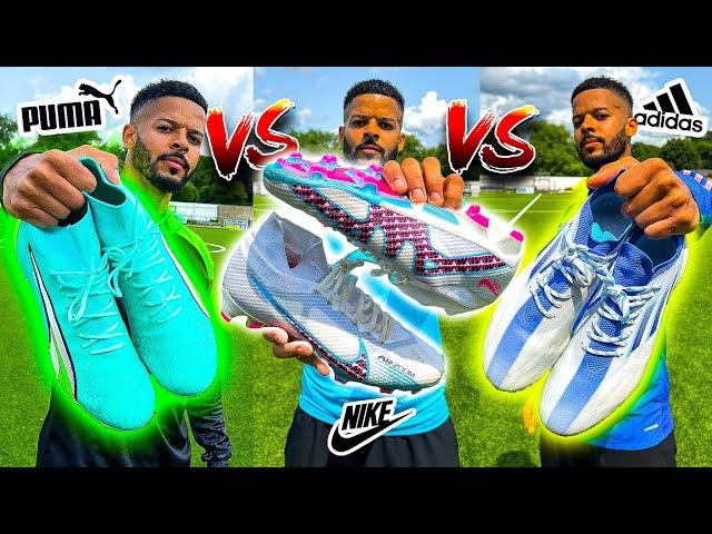 NIKE VS ADIDAS VS PUMA | $200 BOOT BATTLE *Which Is Best?*