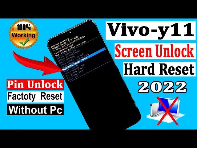 Vivo Y11 Hard Reset  Screen Password Reset |(1906) Screen Lock Kaise Tode | Forgot Password 2022  |