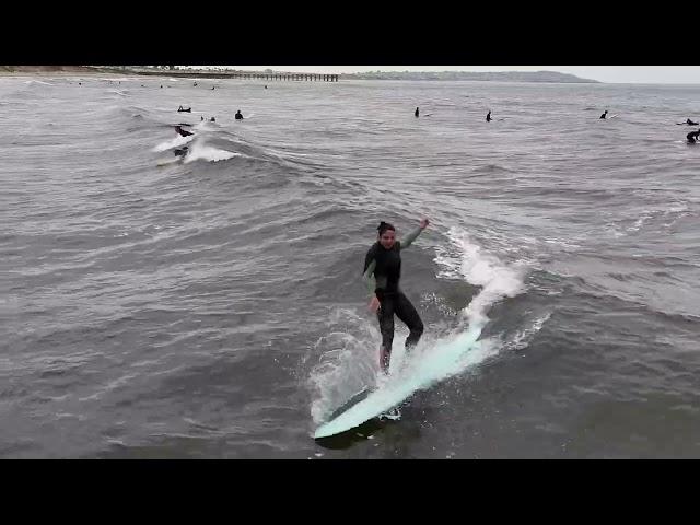 All of May 2024 Good Drone Surfing Clips from Pacific Beach San Diego Tourmaline Surf Park Pier