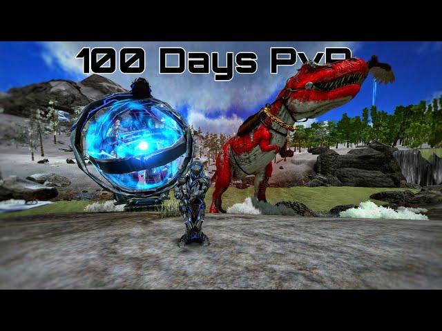 I Survived 100 Days PvP Ark Mobile | Upgraiding Base + Raiding