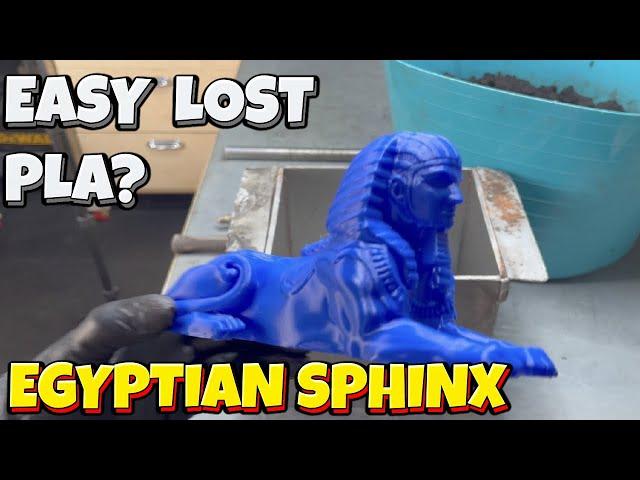 Easy "Lost PLA" Sand Casting  - Egyptian Sphinx In Aluminium - Ingot Joe  - Let's Cook!‍