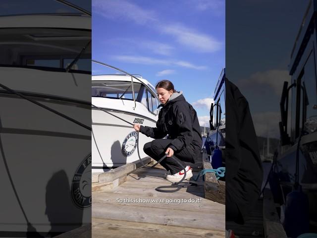 How to properly secure a boat to the dock #tutorial #boat #howto