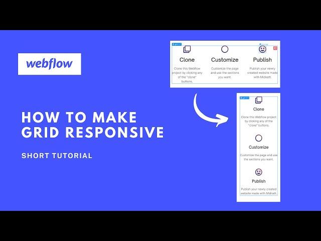 How to make Grid Responsive in Webflow