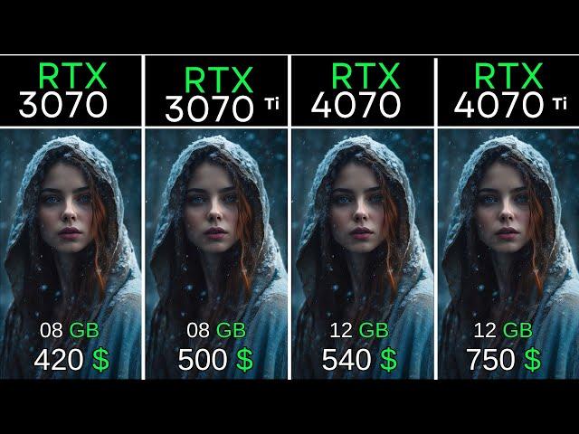 RTX 3070 vs 3070 Ti vs 4070 vs 4070 Ti: Performance Tested