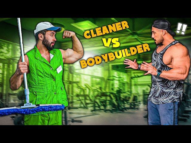 BODYBUILDER VS CLEANER  | Anatoly GYM PRANK #4