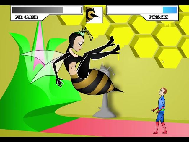 Bee queen vs powerman redux vore game remake