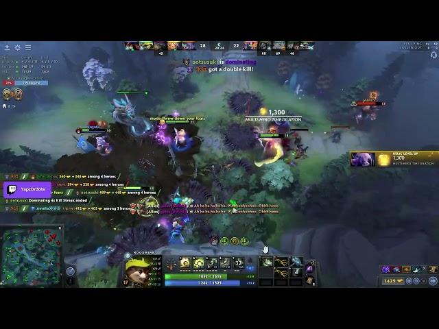 YapzOr & MidOne burst out laughing after this Slark jumped into Chrono  