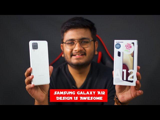 Samsung A12 Unboxing & Review | Design Fit Hai