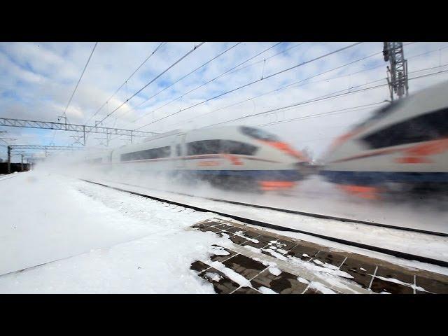 [RZD] EVS1-09, EVS1-10 "Sapsan", test run with a multiple-unit train control