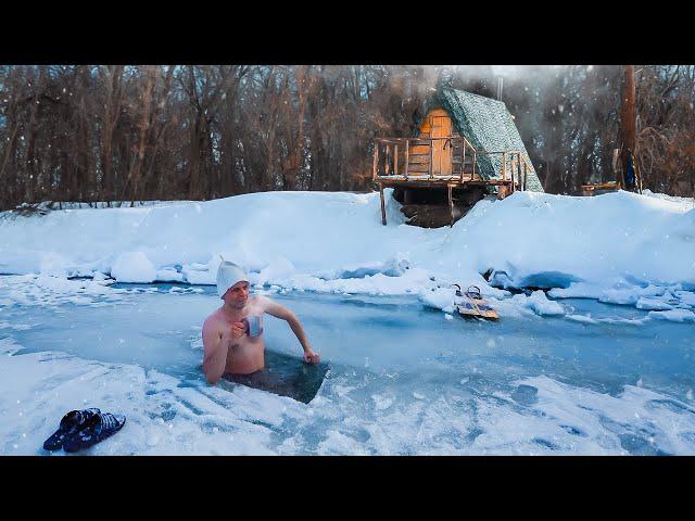 Последний лед | Готовим баню у реки к весеннему половодью