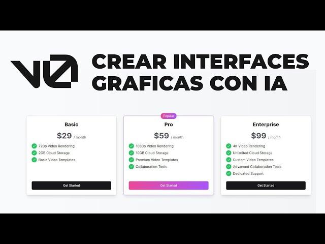 Vercel V0 - Genera Interfaces Graficas con inteligencia artificial