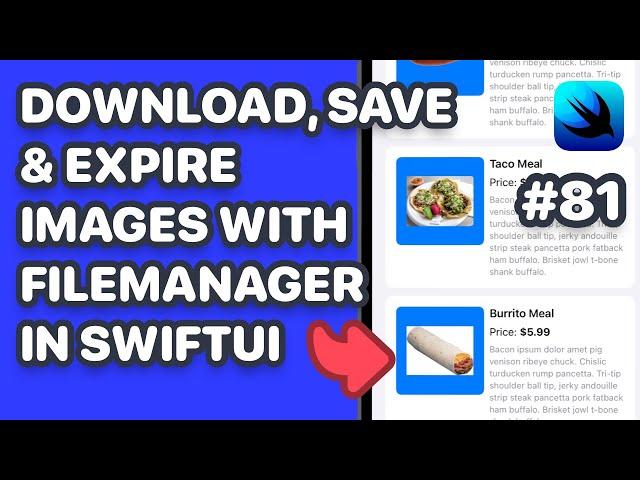 Download, Save and Expire images using FileManager and NSCache in SwiftUI