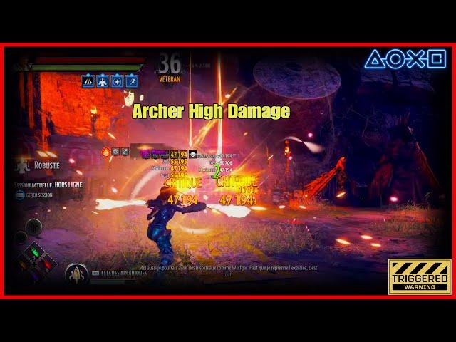 D&D Dark Alliance (Archer Lv20) High Damage Rotation PS5