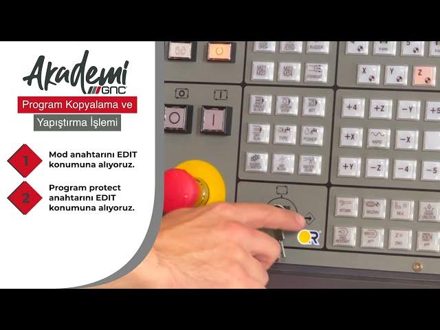 Program Kopyalama ve Yapıştırma İşlemi | GNC Akademi | GNC Makina