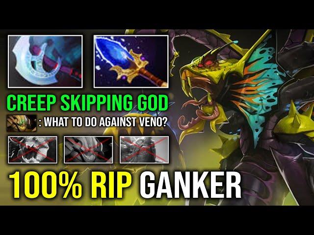 How to 100% Delete Any Ganker with Creep Skipping Venomancer Unlimited Poison Slow Dota 2