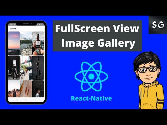 Fullscreen View Image Gallery in React Native || React Native Projects #2