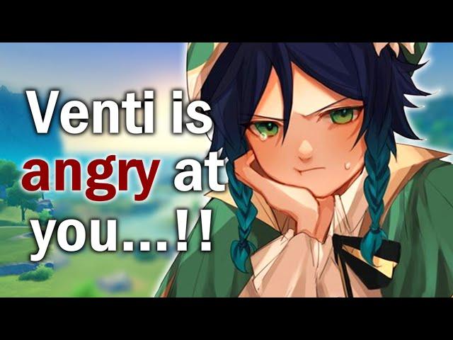 "Why didn't you tell me...?"  [Venti x Sick Listener] [Genshin ASMR] [Angst] [Fluff] [Modern AU]