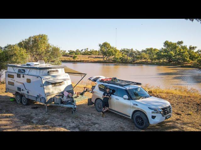 CARAVANNING QUEENSLAND - OUTBACK DAM FREE CAMP