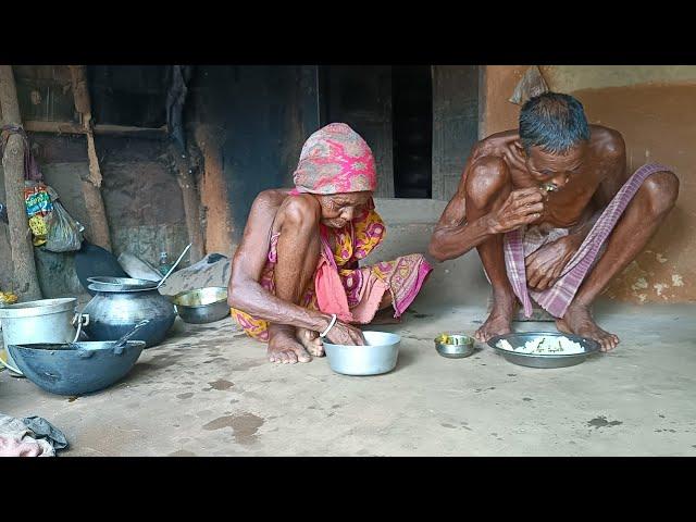 rural very poor grandma cooking & eating life|| what type food eating indian village poor man