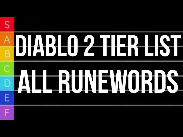 Diablo 2 TIER LIST - All Runewords