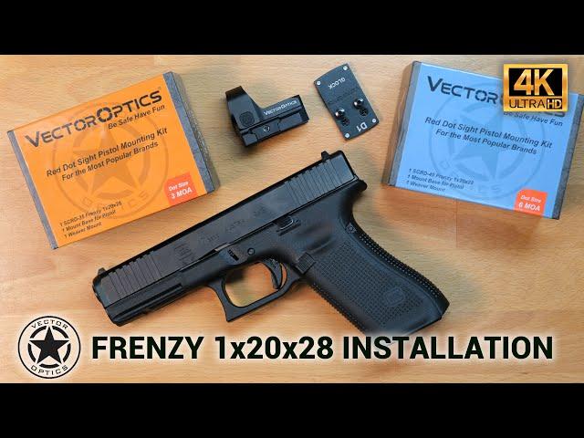 How to Mount the Vector Optics Frenzy 1x20x28 Red Dot Sight on a Glock Pistol ?