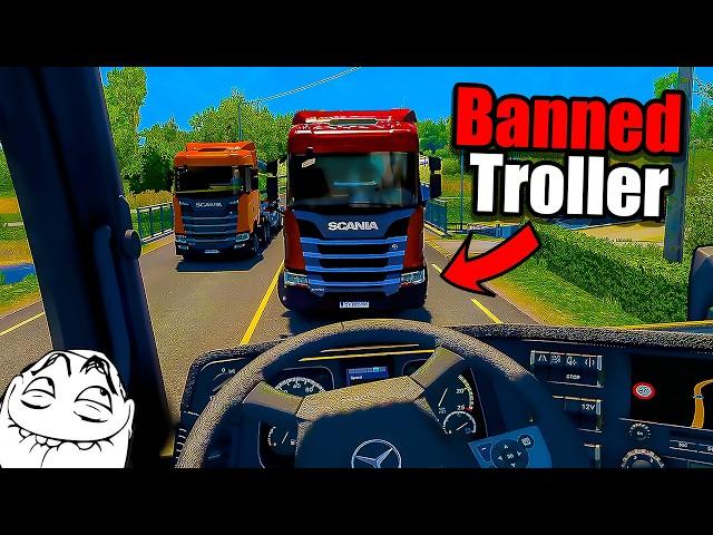 IDIOTS in Trucks #13 | BANNED for Trolling | Funny Moments - ETS2MP