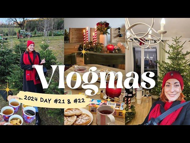 Vlogmas 2024 Day 21 & 22  Weihnachtstraditionen, Weihnachtsbaum holen, Waffeln & vierter Advent