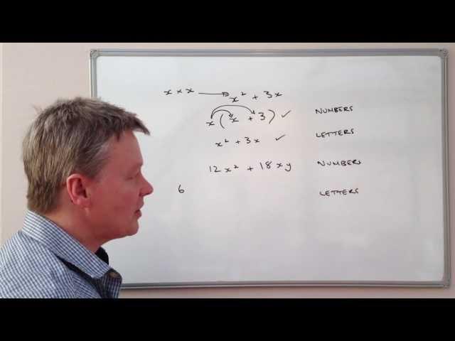 How to factorise algebra formulas - foundation level