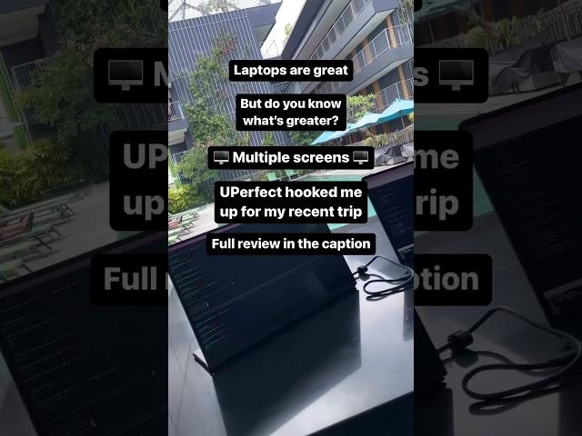 @allthecode shared his opinion with UPERFECT 14" Portable Monitor #lapdock #10xlife #productivity