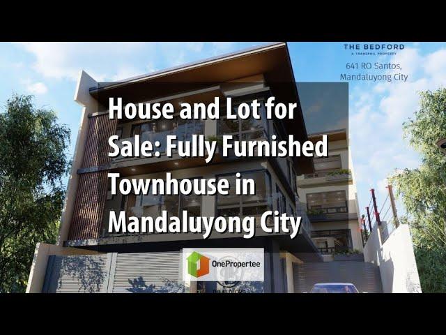 House and Lot for Sale: Fully Furnished Townhouse in Mandaluyong City