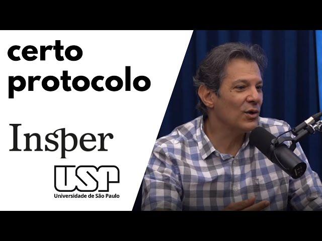 como é ser professor da usp e do insper? | haddad