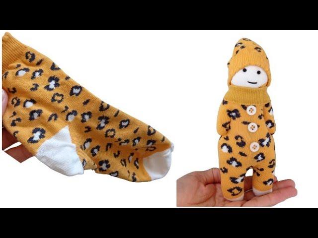  ÇORAPTAN ENNNN KOLAY OYUNCAK BEBEK FİKRİ / SOCK DOLL / Amazing 