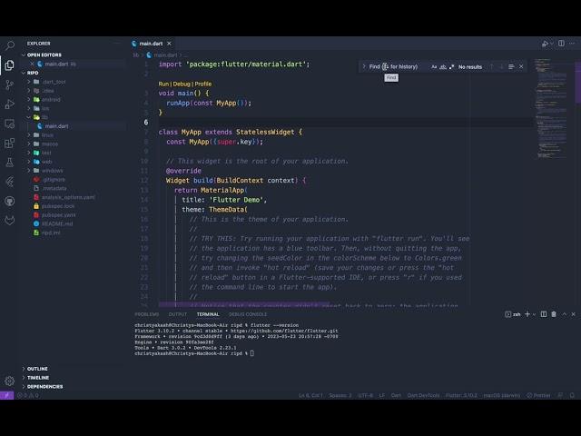 VSCODE Tips: Flutter, Easily remove the comments from startup project.