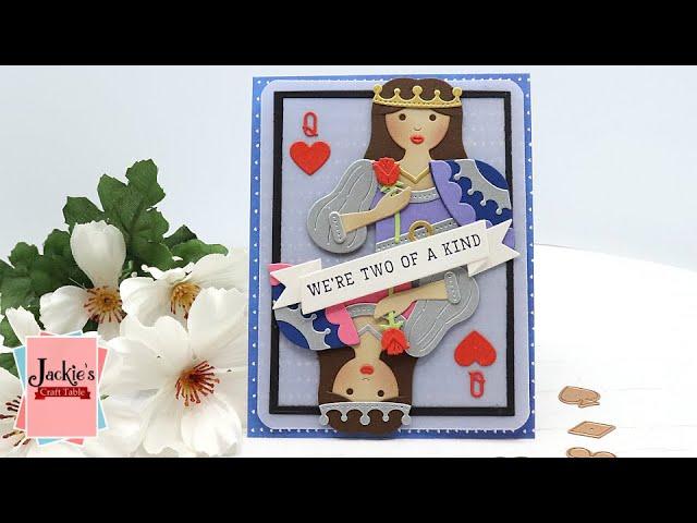 Queen of Hearts Card | Jack of All Trades Collection from Spellbinders