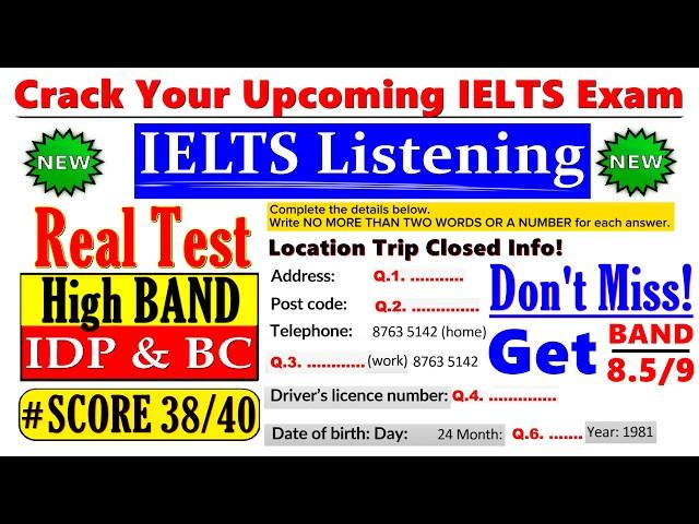 IELTS LISTENING PRACTICE TEST 2024 WITH ANSWERS | 19.12.2024