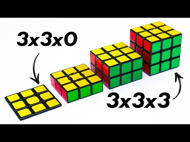 Trying to solve from 3x3x0 to 3x3x3 Rubik's cube | Impossible or Easy?