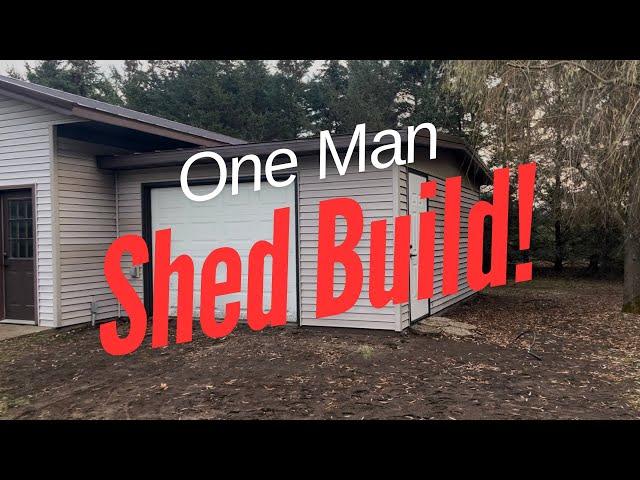 The One Man Shed Build!  Finally adding onto my wood shop!