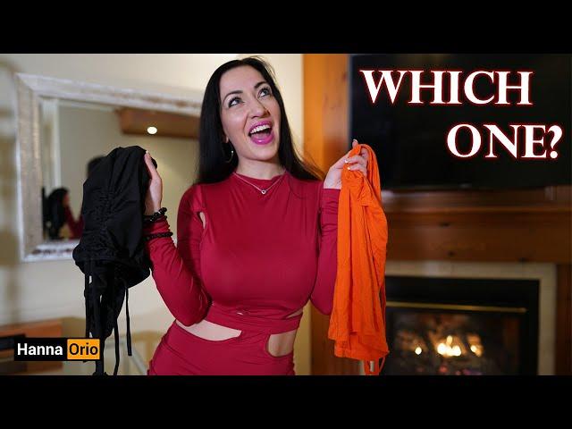 New Year dresses try on with Hanna Orio