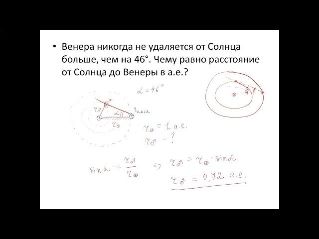 Тригонометрия в астрономии. Часть 2. Олимпиадные задачи по астрономии для начинающих