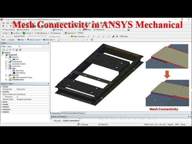 Mesh Connectivity in ANSYS Mechanical, ANSYS Tips-3