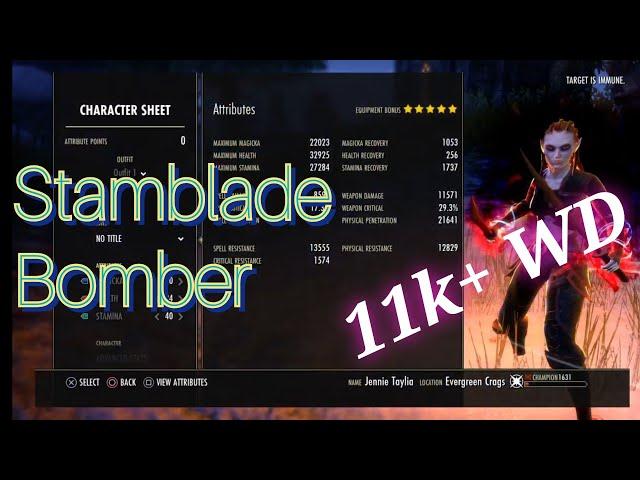 ESO Stamina Nightblade PVP Melee Bomber & Gank Fun, Deadlands Stamblade Easy Build 