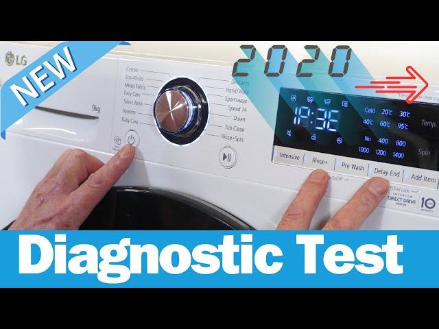 LG washing machine service test diagnostic mode 2020 onwards