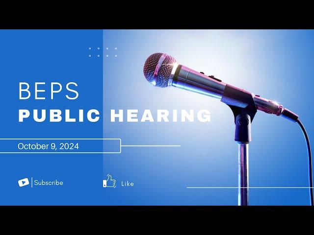 Maryland Building Energy Performance Standards (BEPS) Public Hearing, October 9 (2024)