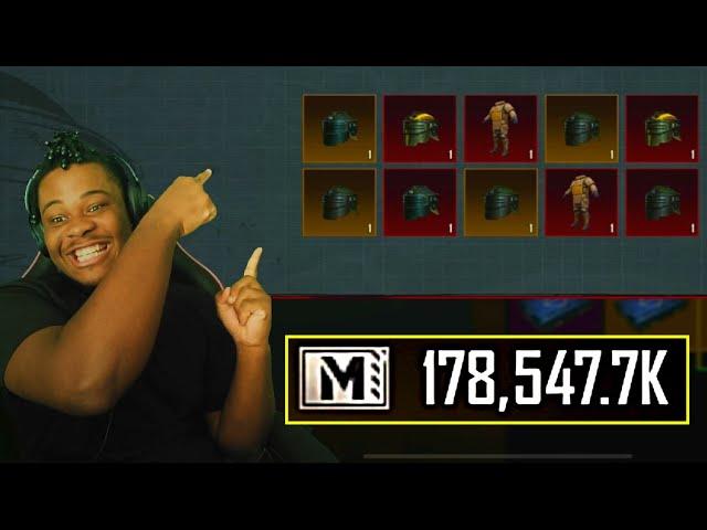 175.000.000 yellow Crate opening - PUBG METRO  ROYALE