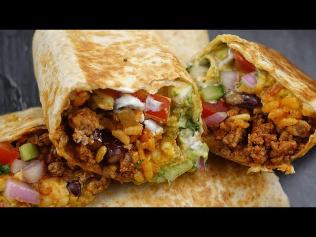 Beef Cheese Wrap,Beef Burrito By Recipes Of The World